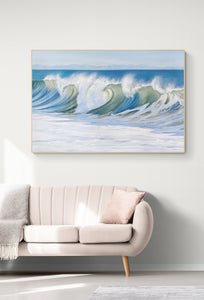 Awakening | Large Ocean Wave Canvas Prints | 60x40, 40x30, 30x20