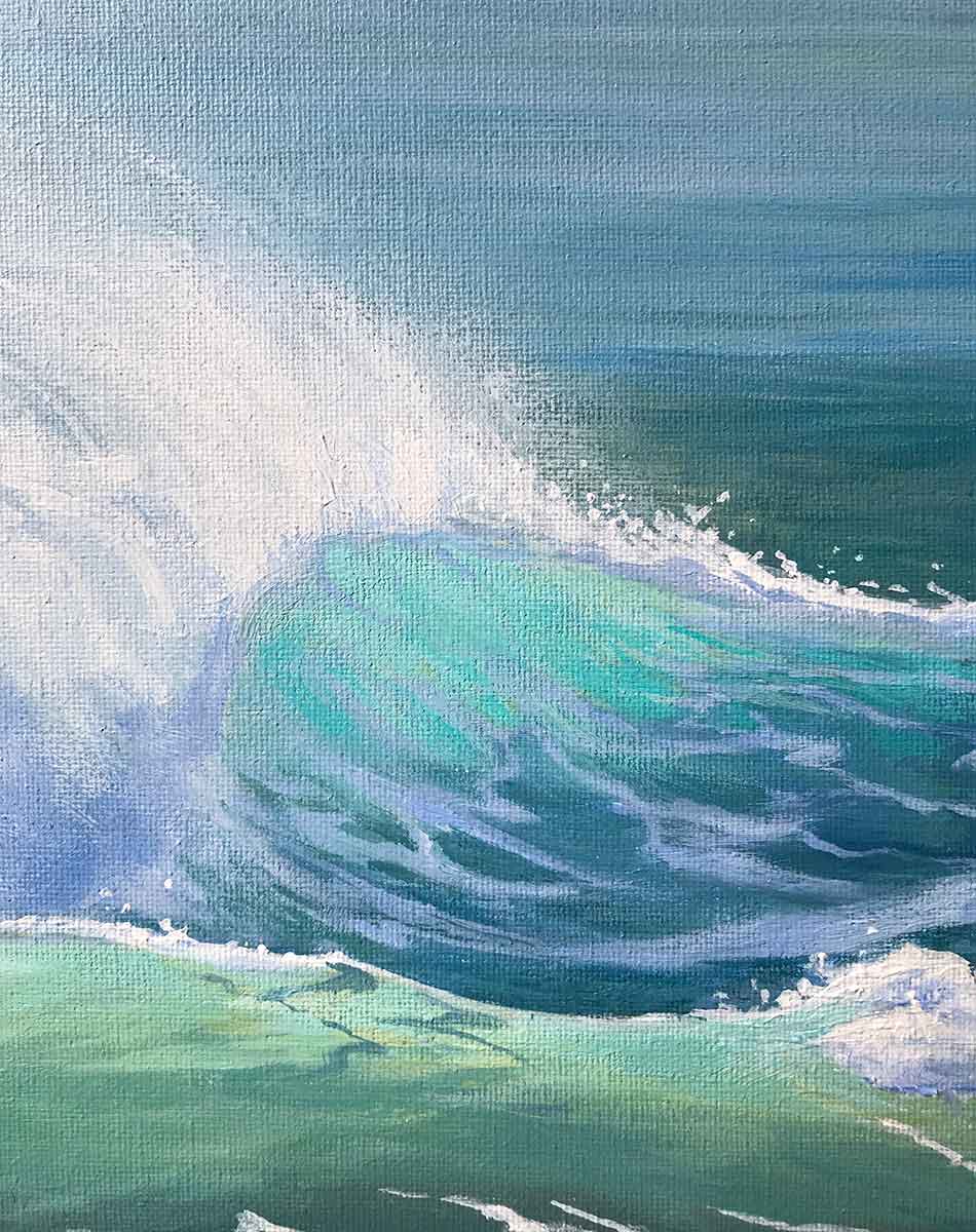 Oceanscape Wave Canvas Painting