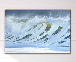 Emergence | Original Oil Painting Ocean Wave Art | 60"x40"