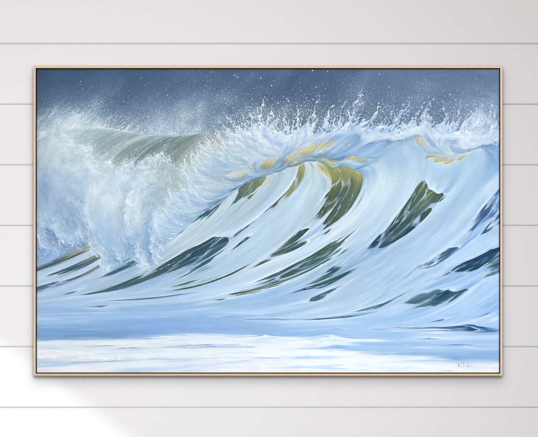 Emergence | Original Oil Painting Ocean Wave Art | 60