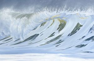 Emergence | Original Oil Painting Ocean Wave Art | 60"x40"