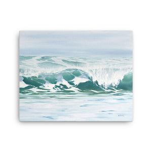 Exhale | Washington Coast Wave Art Canvas Prints | 20x16, 24x18