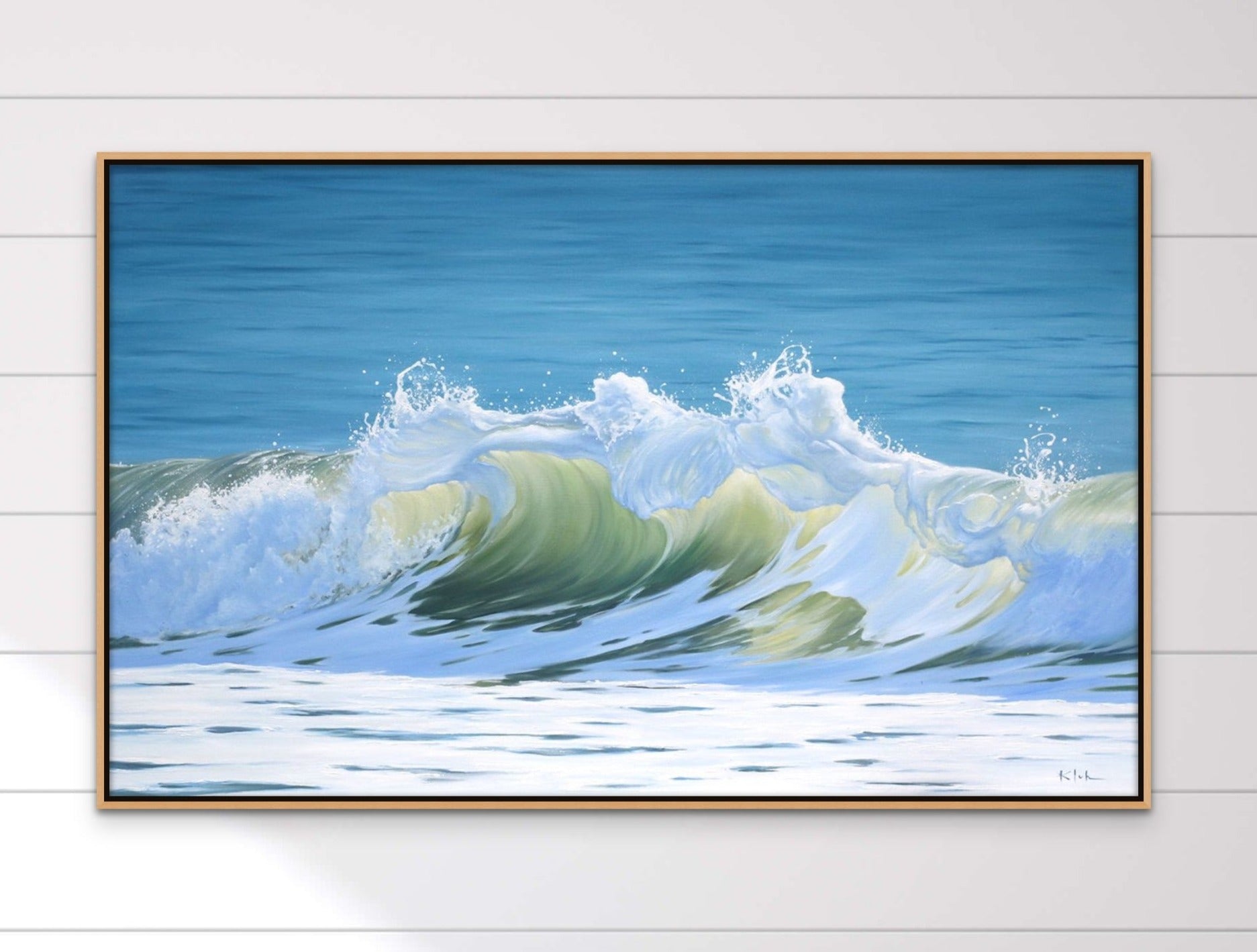 A Seaside, Waves, Painting Wall Art Limited Edition High Quality Print A Seaside, Waves, Painting Wall Art Limited Edition High Quality Print