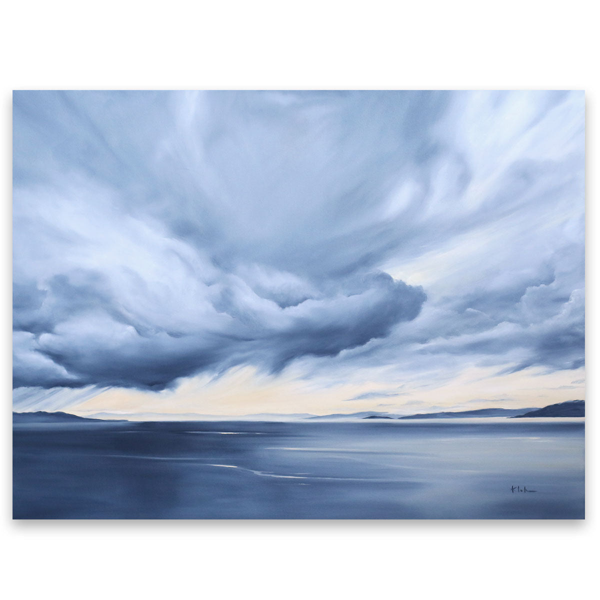 January | Moody Gray Skies Canvas Art Prints | 18x24, 40x30