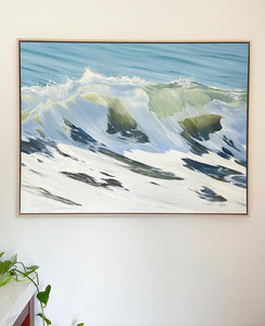 Original art, fine art oil painting, oceanscape Washington Coast