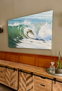 Confidence Large Wave Oil Painting | 60 x 36