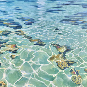 Light Cracks | Tahitian Lagoon Clear Water Reef Art Prints | 12x16, 16x20, 35x44