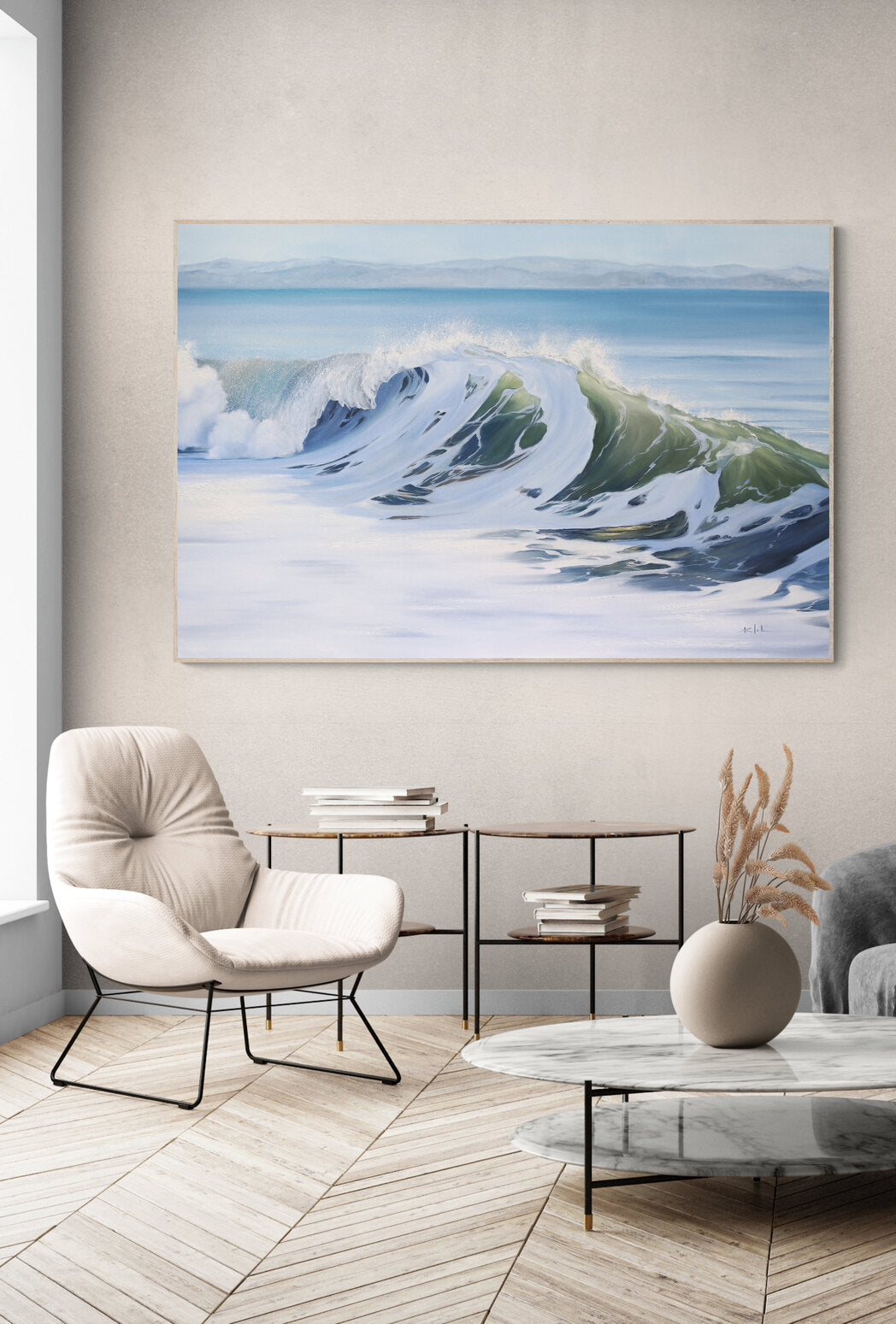 Resilience, Ocean Wave Art Large Canvas Prints
