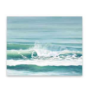 Ocean Air | Bright Coastal Seascape Washington Surf Canvas Prints | 20x16, 24x18