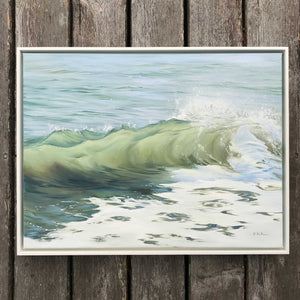 Opportunity | Clear Green Ocean Wave Art Canvas Prints | 12x16 18x24
