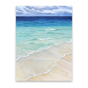Tahiti Beach Oceanscape Painting Canvas Prints