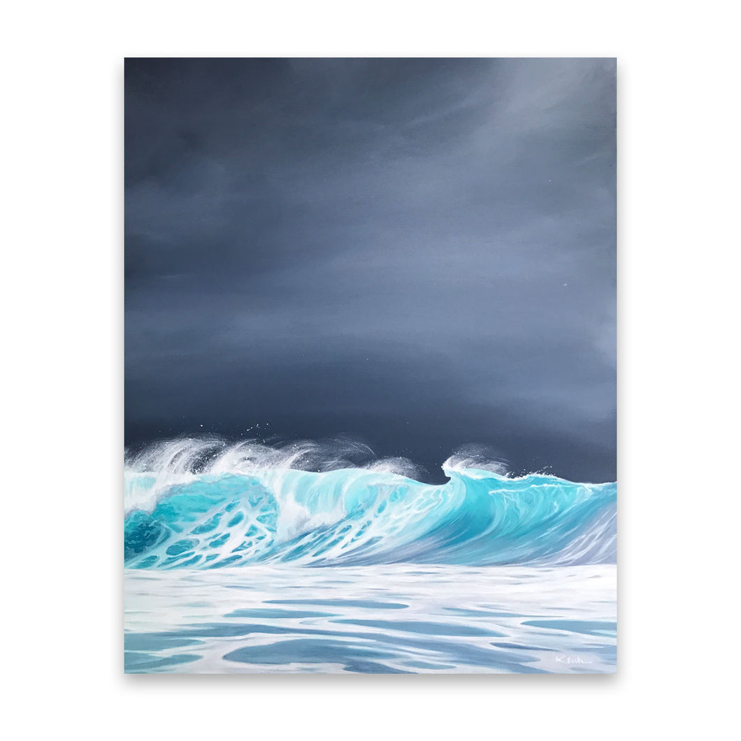 Storm Break | Tropical Wave Tahiti Art Prints | 16x20