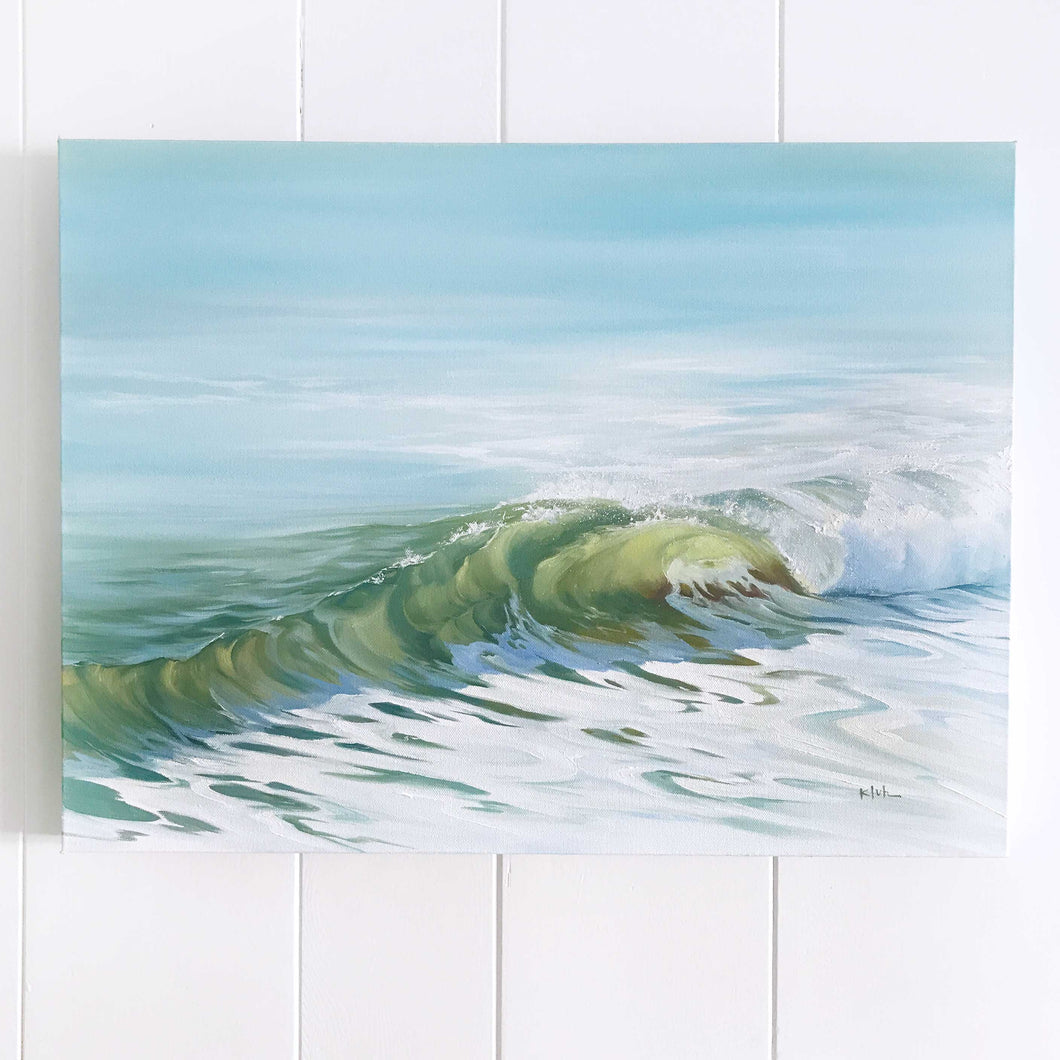 Surrender | Ocean Art Glowing Wave Canvas Prints | 20x16, 24x18